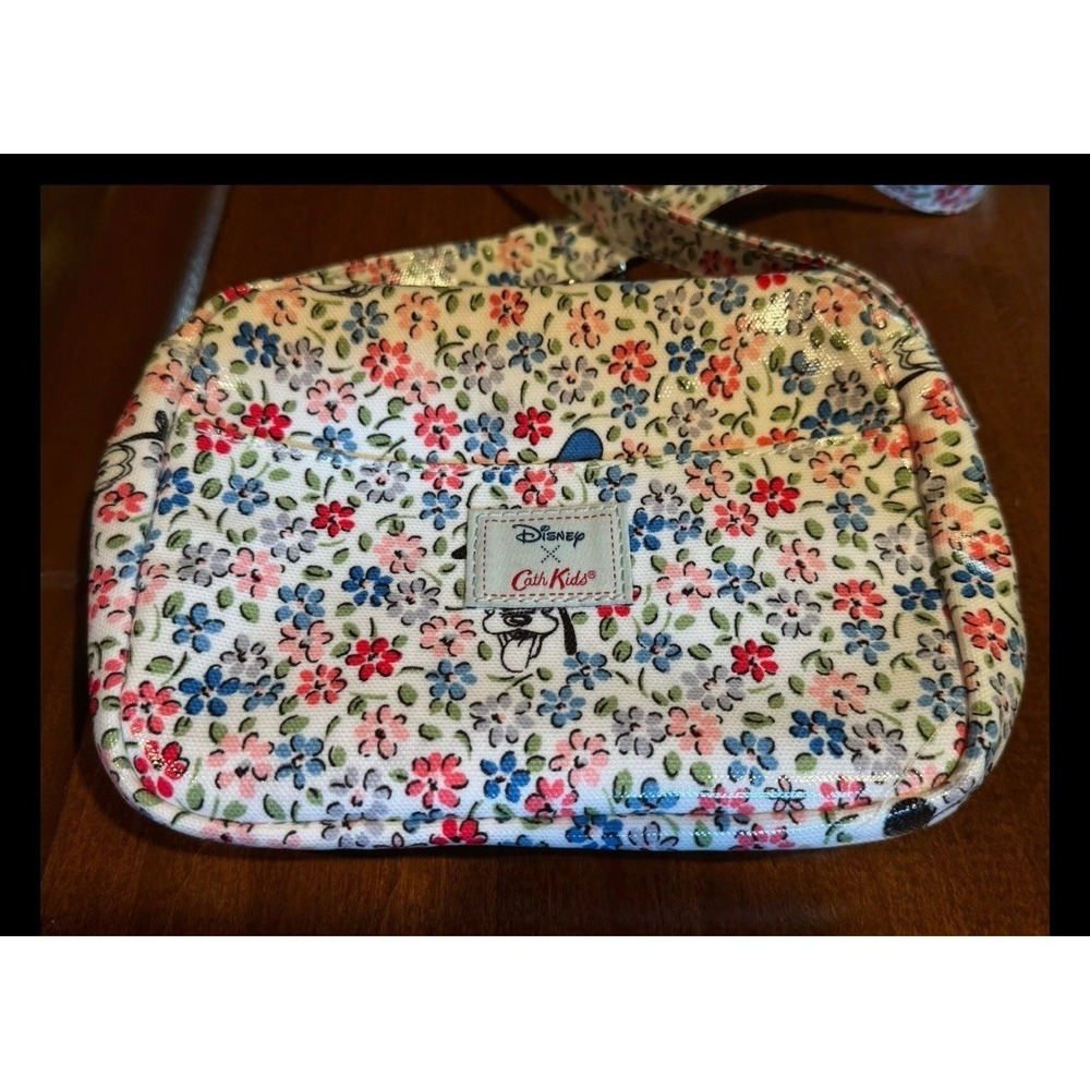 Disney Cath Kidston Cath Kids Floral Crossbody Bag Minnie Mickey White Multi